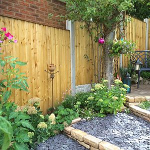 Feather Edge Garden Fence Panel