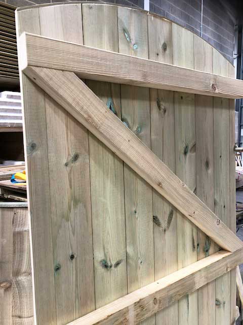 Tanalised Tongue & Groove Gate Rear