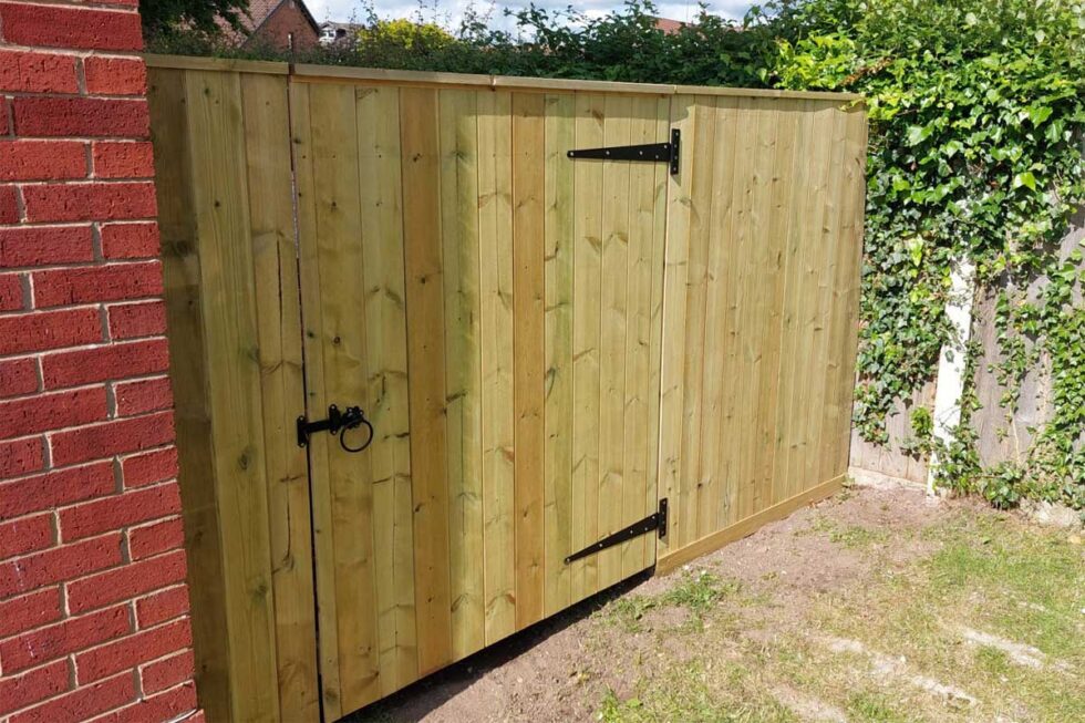 Tanalised Tongue and Groove Wooden Gate Flat Top (Customer Installation)