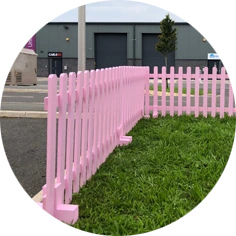 Picket Fencing With Bespoke Paint Finish